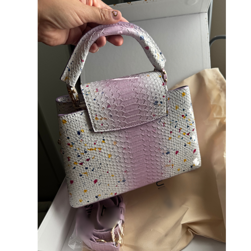 L multicolored snake handbag